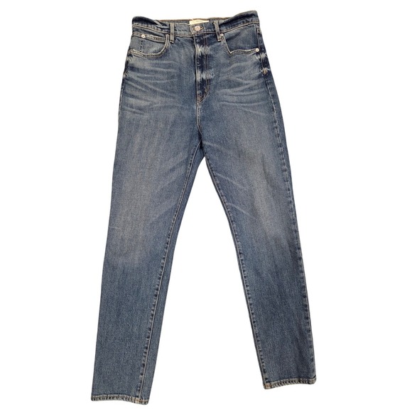 SLVRLAKE Beatnik Lightly Distressed High Rise Slim Leg Jeans Size 31 - Picture 2 of 4